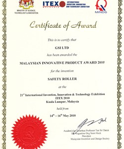 MALAYSIAN INNOVATIVE PRODUCT AWARD 2010